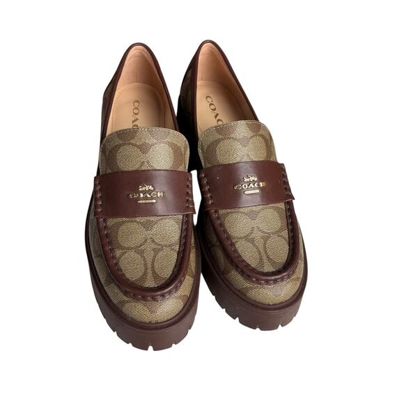 NWO Box Coach Ruthie Loafer in Signature Jacquard women’s sz. 8.5 - Picture 1 of 9